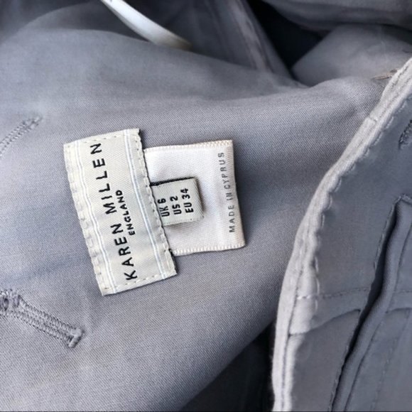 Karen Millen England Sail Pants High Waist Button - Picture 5 of 6